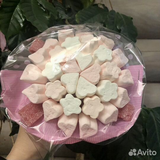 Сладкий букет из зефира