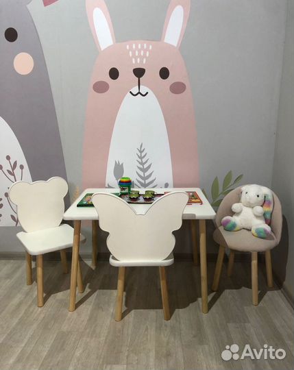 Стол облако и стул для детей