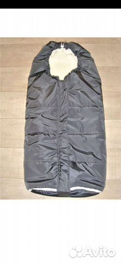 Зимний конверт в коляску на овчине