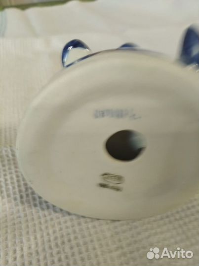 Гжель советская, ретро. Фигурки коллекционные