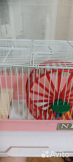 Клетка, домик, миска для хомяка