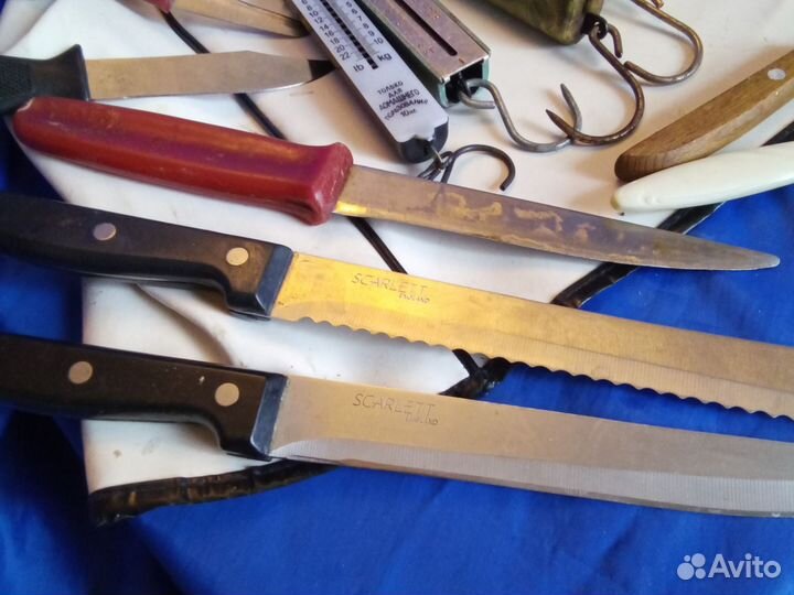 Весы-безмен,ножи,ложки,штопор