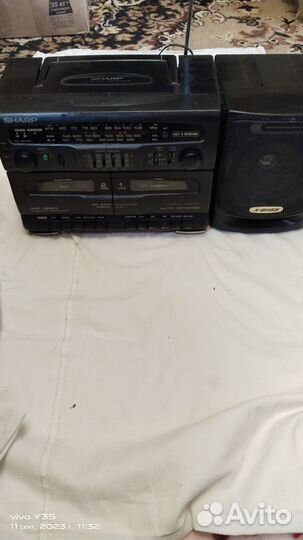 Двух кассетный магнитофон Шарп
