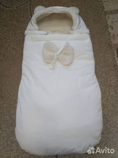 Конверт зимний на овчине для мальчика или девочки