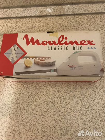 Электрический нож Moulinex с 2 насадками Франция