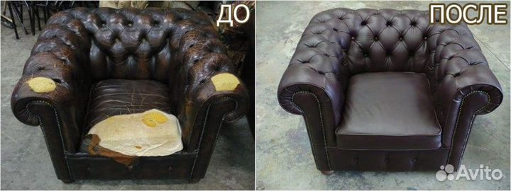 Перетяжка мягкой мебели в мастерской