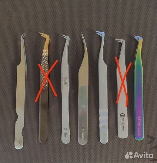 Пинцет для наращивания ресниц