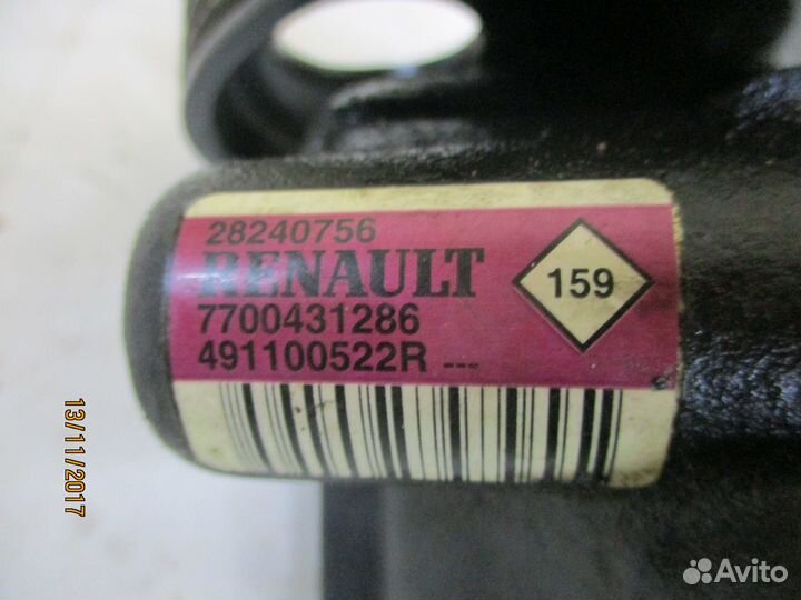 Насос гур Рено Логан K7MF710 1.6, МКПП, 8кл