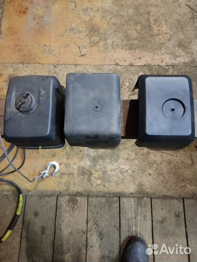 Бак, глушитель, воздухофильтр