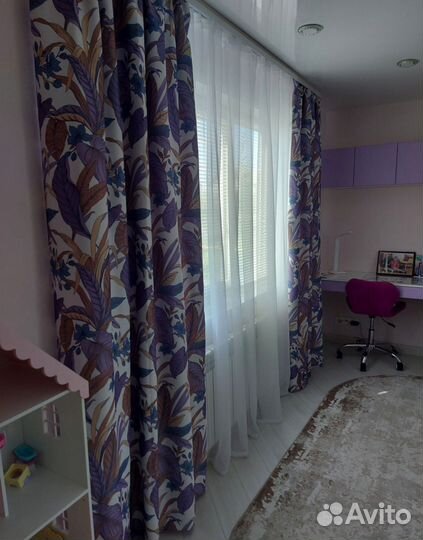 Шторы плотные комплект 3м(2шт по 1.5м)стильные