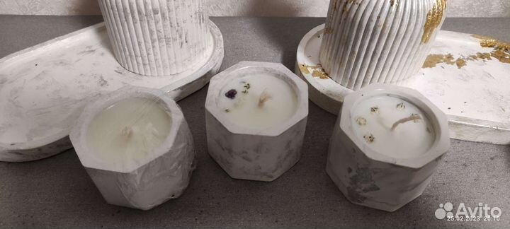 Свечи из натурального соевого воска