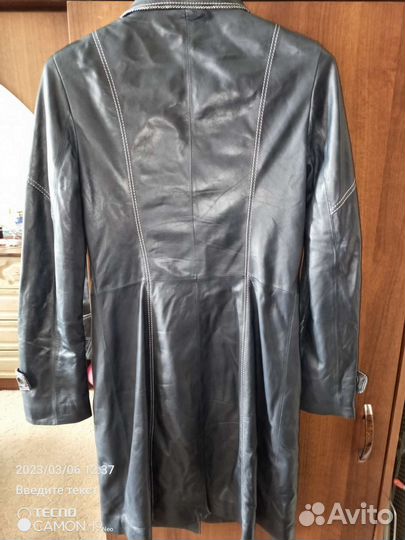 Кожаный плащ женский натуральная кожа
