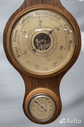 Барометр термометр ретро винтаж