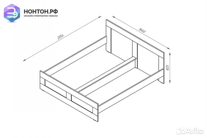 Кровать двуспальная Сириус белая