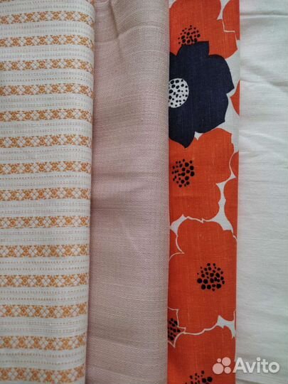 Ткань лен, бязь, джинсовая СССР