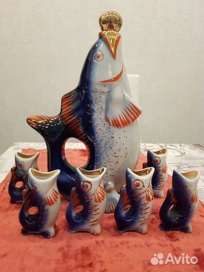 Штоф с рюмками Полонне Рыбки