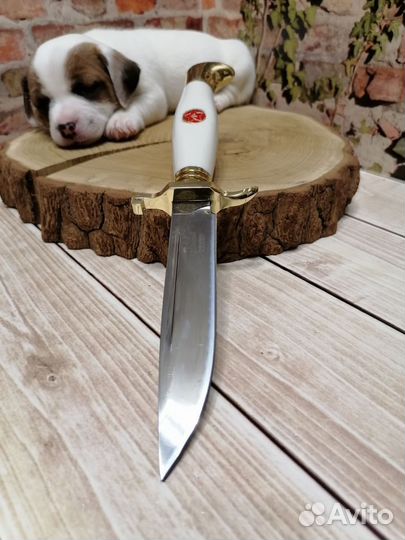 Нож финка белая
