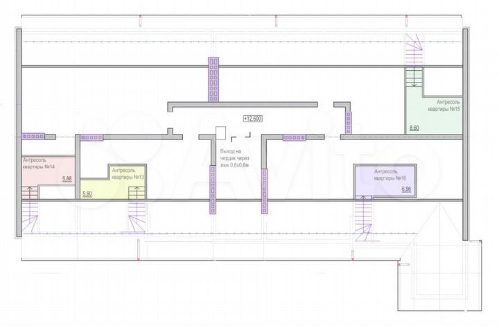 2-к. квартира, 82,1 м², 4/4 эт.