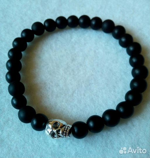Мужские браслеты из шунгита и лавового камня