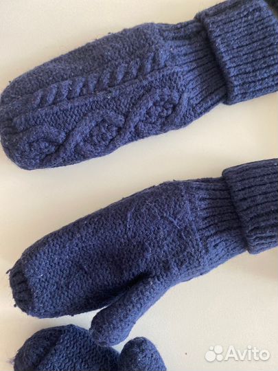 Шапки и рукавички для двойни