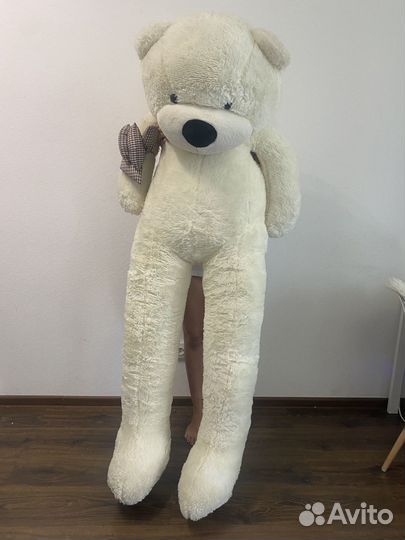Большой плюшевый медведь игрушка - 220 см белый