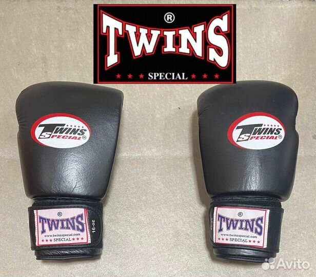 Боксерские перчатки twins кожа