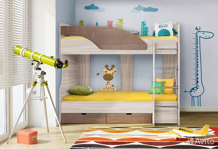 Двухъярусная кровать Бриз. В наличии