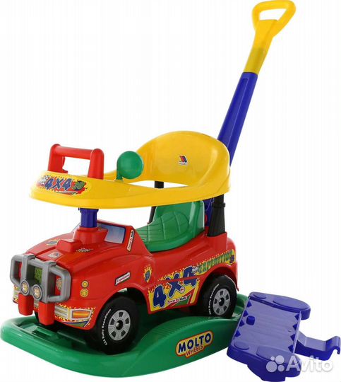 Детская машинка каталка с ручкой