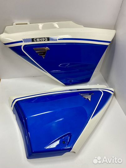 Крышки боковые (аккмулятора) мопед Альфа RX, GS