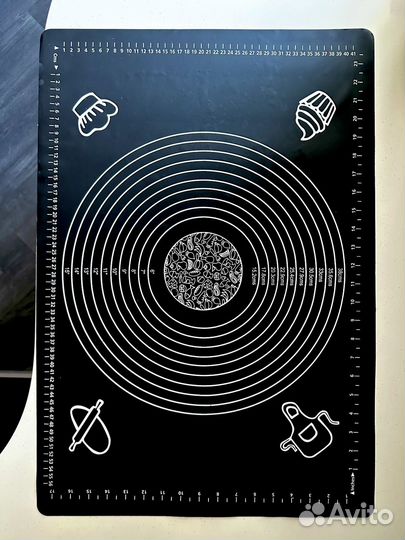 Силиконовый коврик для теста и выпечки 65х45 см