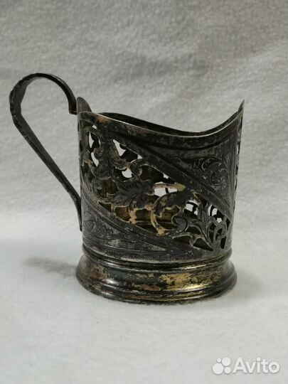 Подстаканник Кубачи, серебро 875 проба