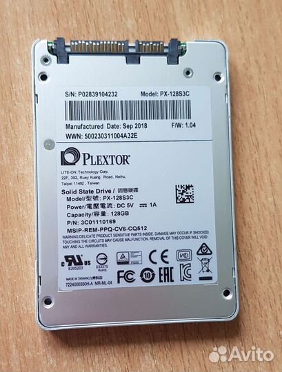 Твердотельный накопитель Жёсткий диск plextor Lite