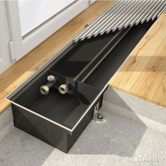 Внутрипольный конвектор с естественной конвекцией