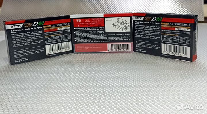 Аудиокассеты sony TDK новые