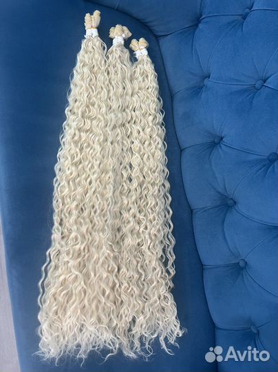 Волосы для наращивания волна 70см