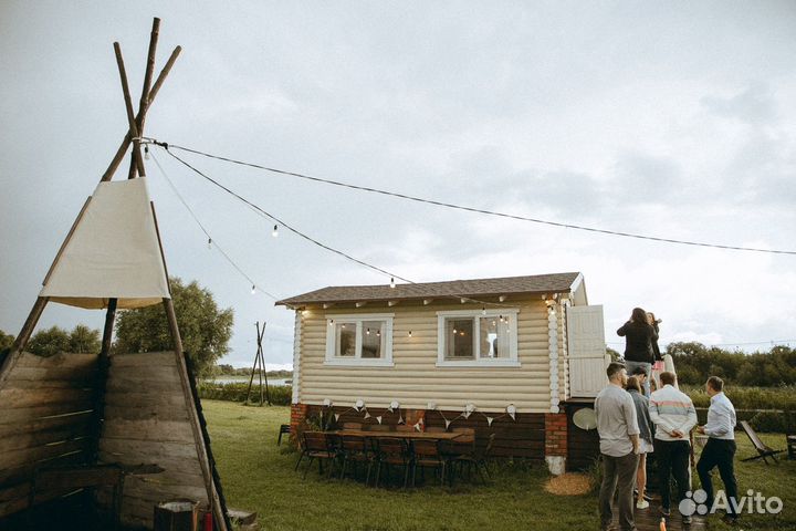 Аренда теплой беседки домика с мангалом