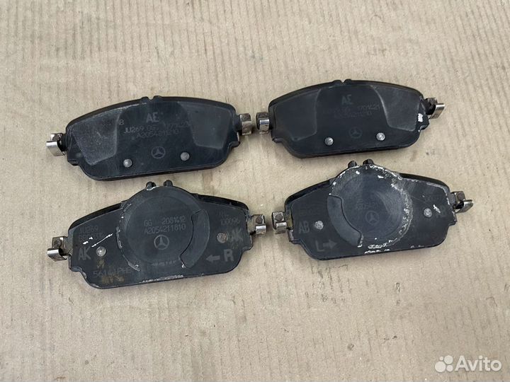 Колодки тормозные передние и задние мерседес W205
