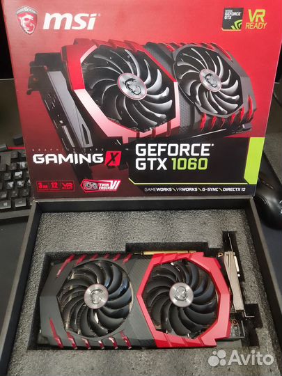 Видеокарта MSI Gtx geforce 1060.3gb(идеал)