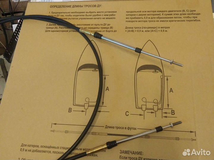 Трос газ-реверс С2