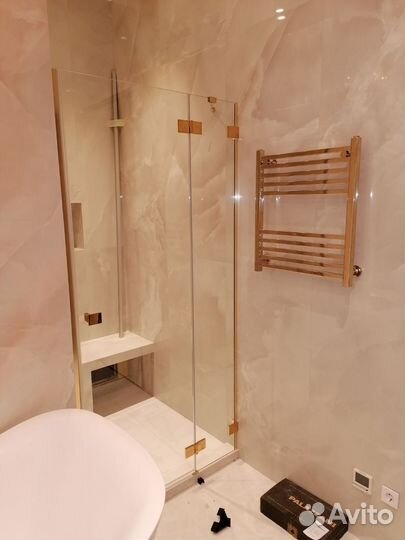 Установка душевого ограждения