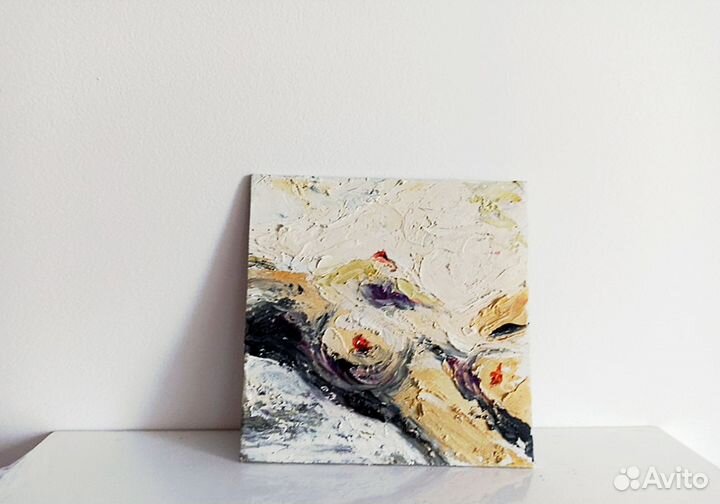 Картина Женщина с алыми губами обнажена