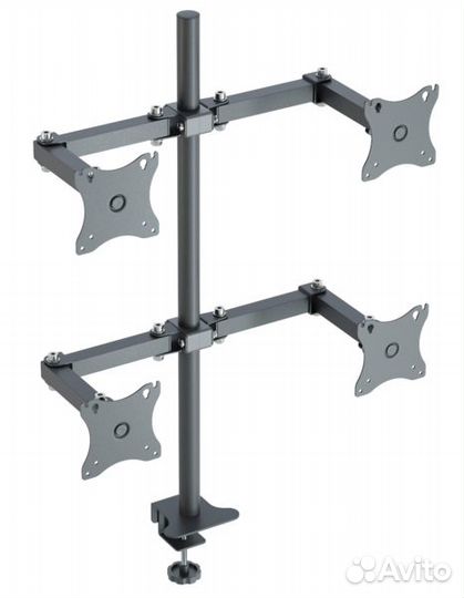 Кронштейн для четырех мониторов Рэмо К-504,чёрный