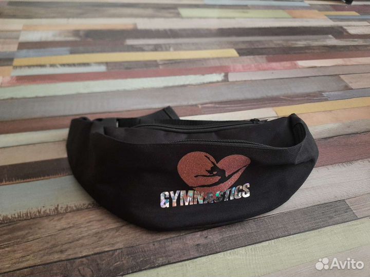 Сумка на пояс с гимнасткой