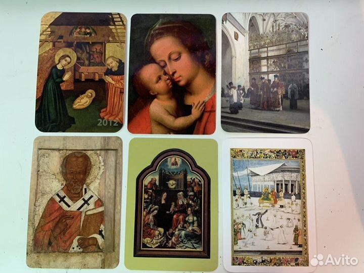 Календари карманные, фонды музеев и библиотек