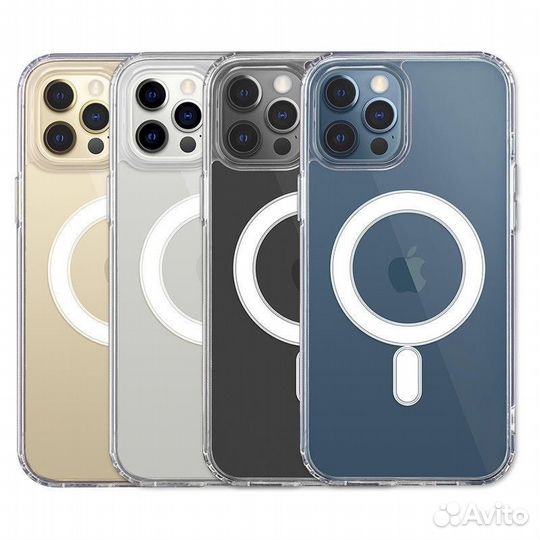 Чехол прозрачный MagSafe на все модели iPhone