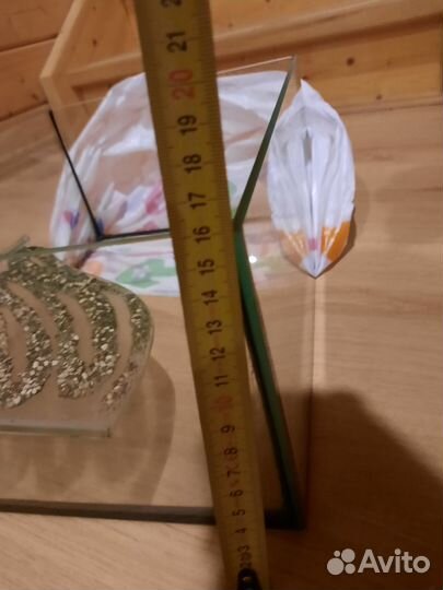 Аквариум с мостиком для черепахи