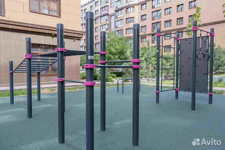 Детские Комплексы : Шведская стенка, брусья, турни