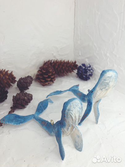 Ватные елочные игрушки ручной работы 