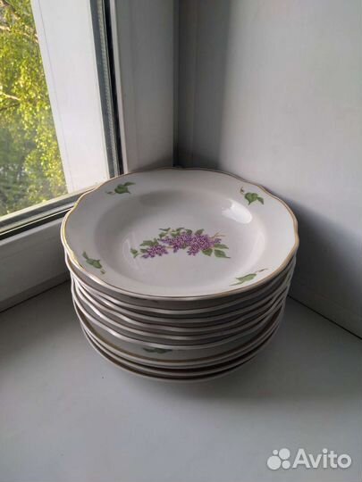 Тарелка Сирень Дулево