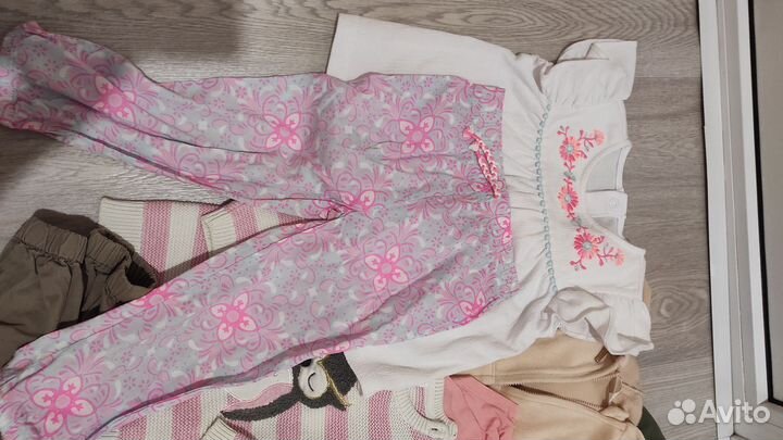 Вещи для девочки пакетом 86 H&M Carter's